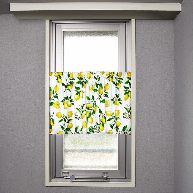 カフェカーテン 綿100% 47cm×100cm スタンダードタイプ シトラス