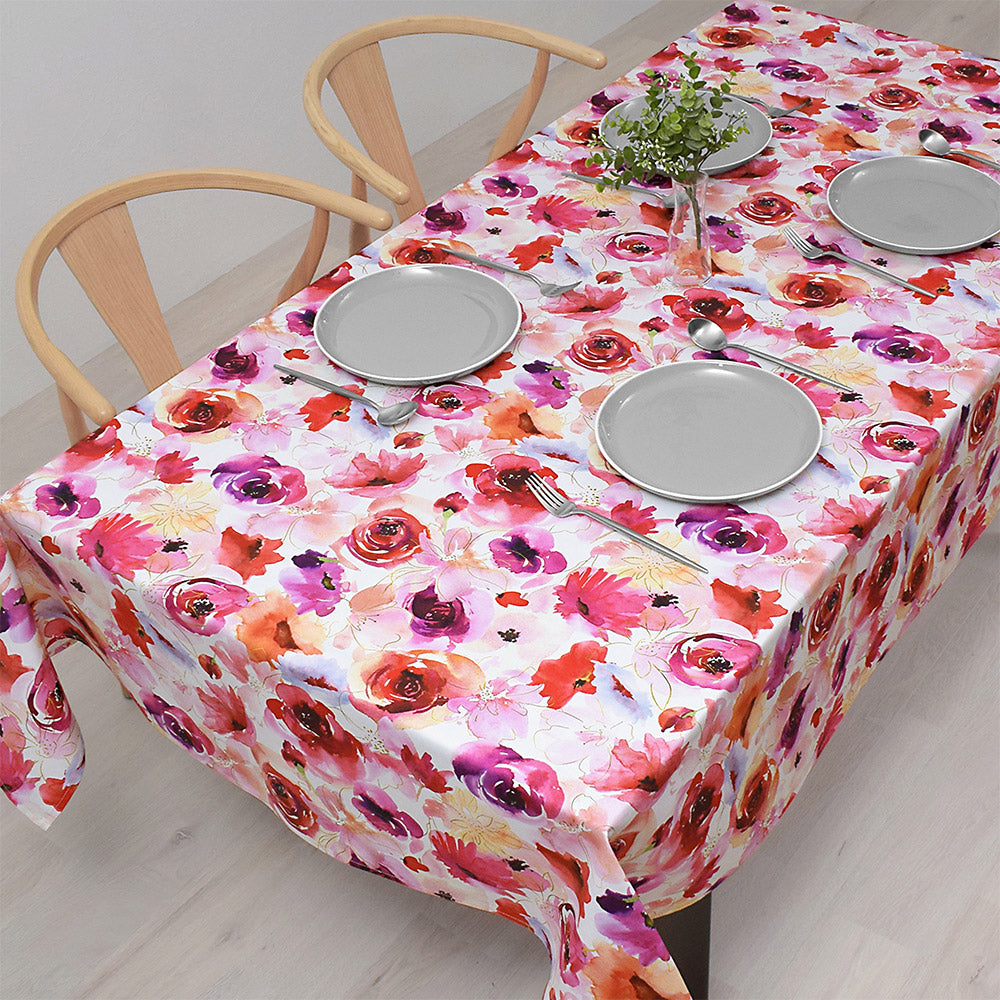 テーブルクロス 142cm×210cm スタンダードタイプ 綿100% ブロッサム 花