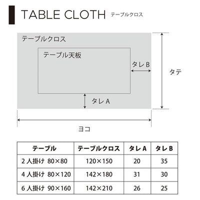 スタイルデコールのテーブルクロス。綿100％で、長方形のスタンダードタイプ。北欧やボタニカルなど、おしゃれな柄がたくさん。