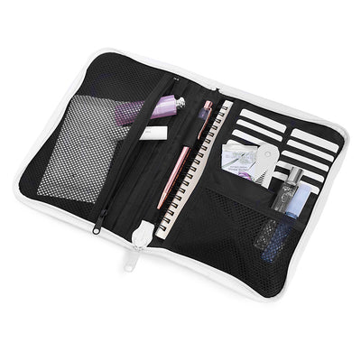 Multi case/Mother and child notebook case zipper type Anemone clematis