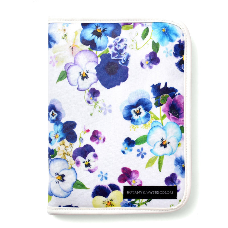 Multi case/Mother and child notebook case zipper type floral bouquet