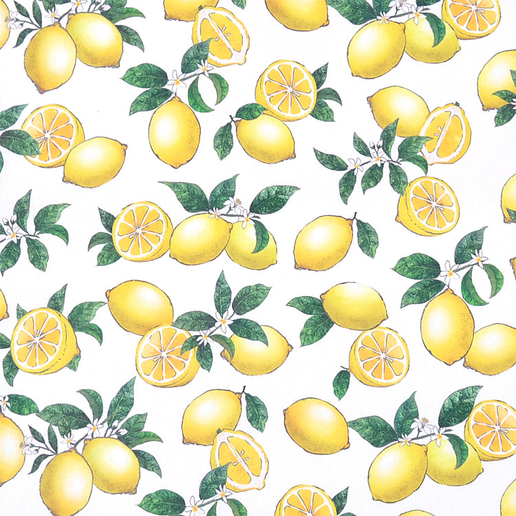 Round pouch small citrus lemon