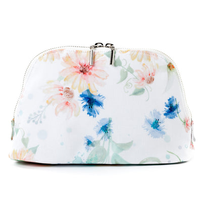 Round Pouch Large Pastel Floral