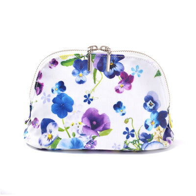 Round pouch small floral bouquet
