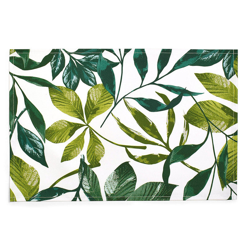 Lunchon mat 2 pieces set (30cm x 45cm) Laminated type botanical leaf
