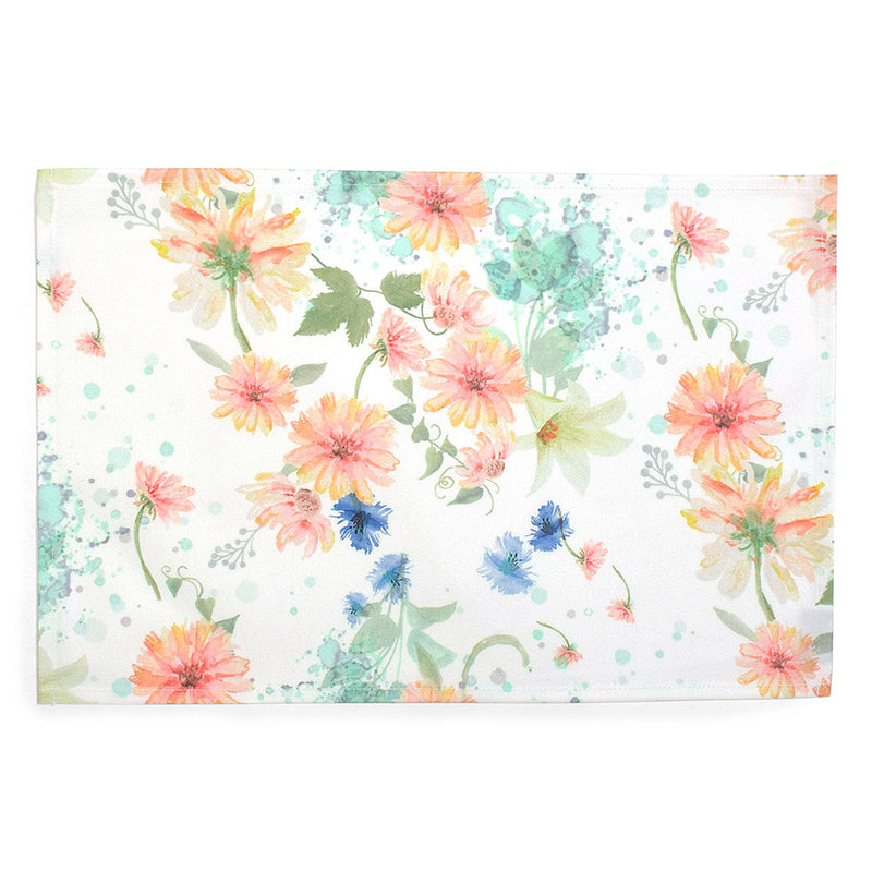 Lunchon mat 2 pieces set (30cm x 45cm) Laminated type pastel floral