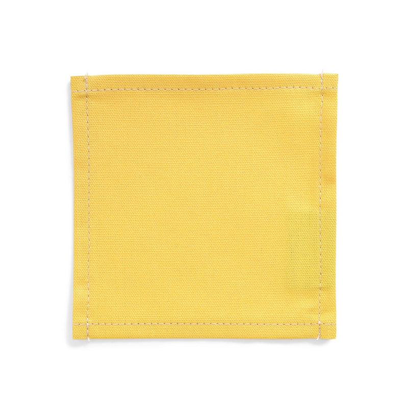 Coaster Set of 4 Standard Type 100% Cotton Plain Ox Citron Yellow 