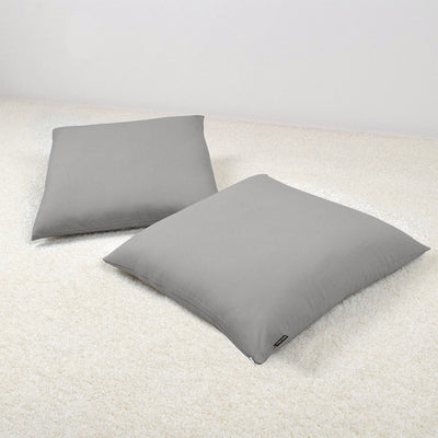 Zabuton Cover (55cm x 59cm) Set of 2 Plain Ox Frost Gray 