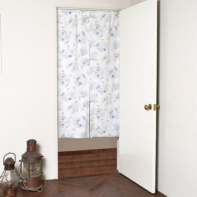 ルマワフ　のれんなど 一宮 藍染総柄のれん 短冊 NID3017 1枚（直送品） - アスクル