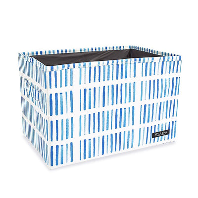 Fabric box M size (25cm x 38cm x 25cm) Blue Surf 
