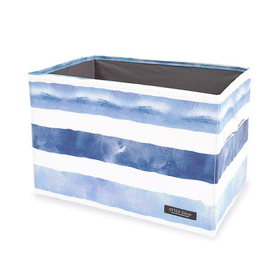 Fabric box M size (25cm x 38cm x 25cm) Blue Horizon 