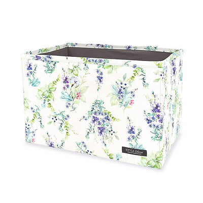 Fabric box M size (25cm×38cm×25cm) Botanical bouquet 