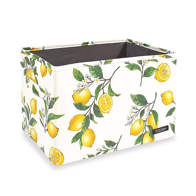 Fabric box M size (25cm x 38cm x 25cm) Citrus lemon 