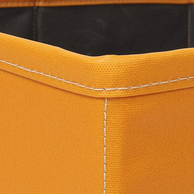 Fabric box M size (25cm x 38cm x 25cm) plain ox mandarin orange 