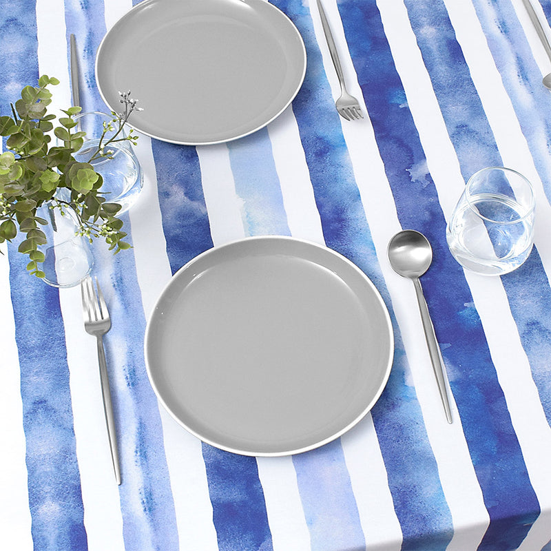 Table cloth (120cm x 150cm) Standard type 100% cotton Blue Horizon