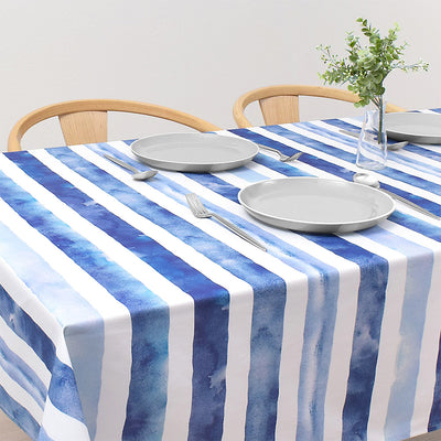 Table cloth (142cm x 210cm) Standard type 100% cotton Blue Horizon
