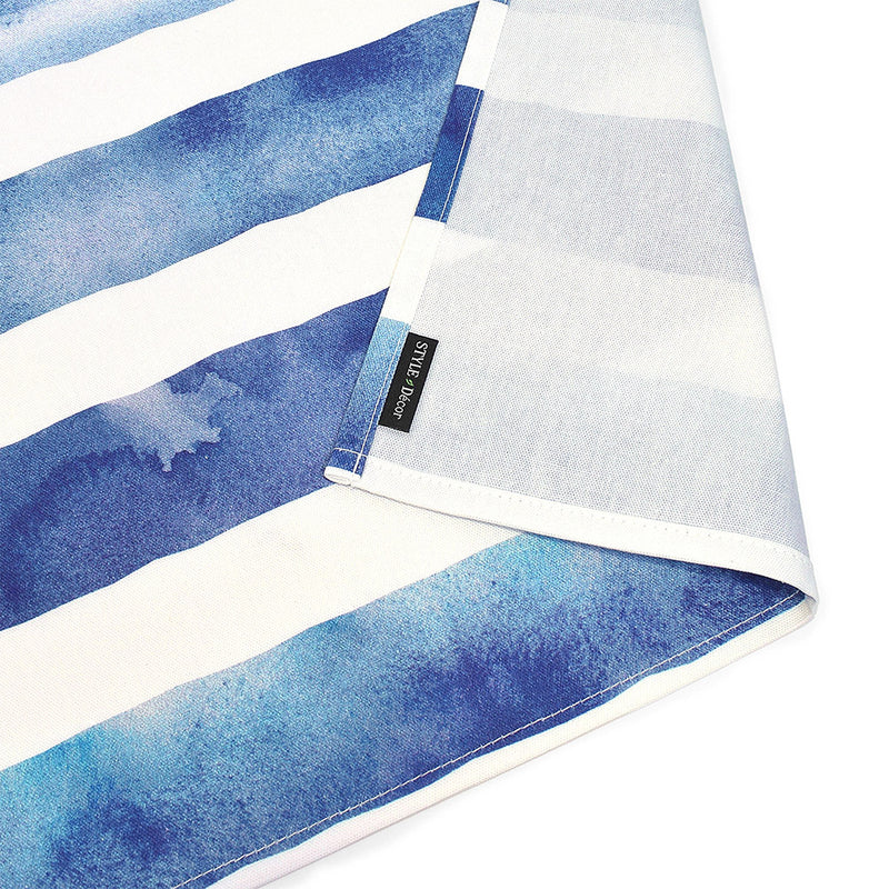 Table cloth (142cm x 210cm) Standard type 100% cotton Blue Horizon