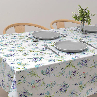 Table cloth (142cm x 180cm) Standard type 100% cotton botanical bouquet