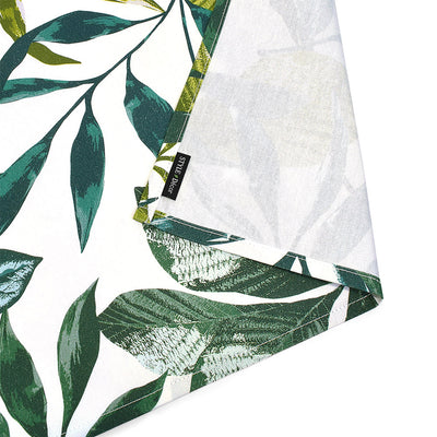 Table cloth (142cm x 210cm) Standard type 100% cotton botanical leaf