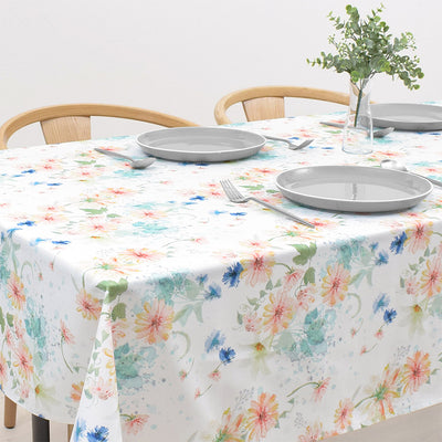 Table cloth (142cm x 210cm) Standard type 100% cotton pastel floral