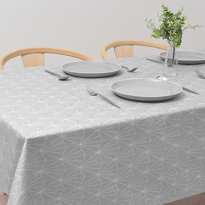 Table cloth (142cm x 180cm) Standard type 100% cotton silver light