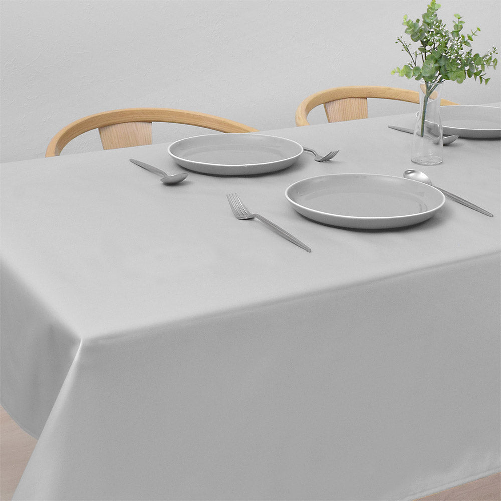Table cloth (140cm x 210cm) Laminated type plain Ox Frost Gray