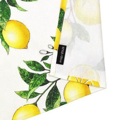 Set of 2 table napkins / torchon citrus lemon