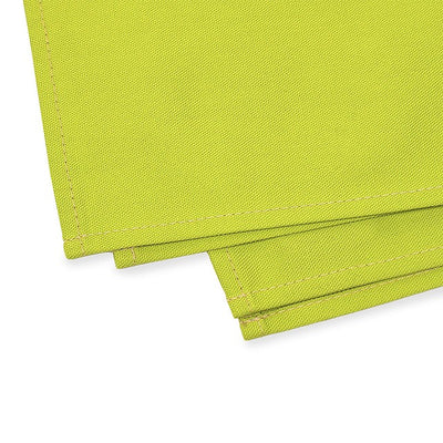 Set of 2 table napkins / torchon plain ox leaf green