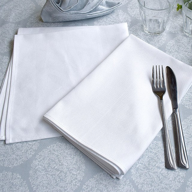 Set of 2 table napkins / torchon plain ox pale lilac