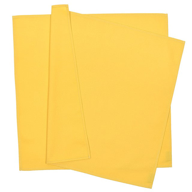 Table Napkin/Torchon 2-Piece Set Plain Ox Citron Yellow